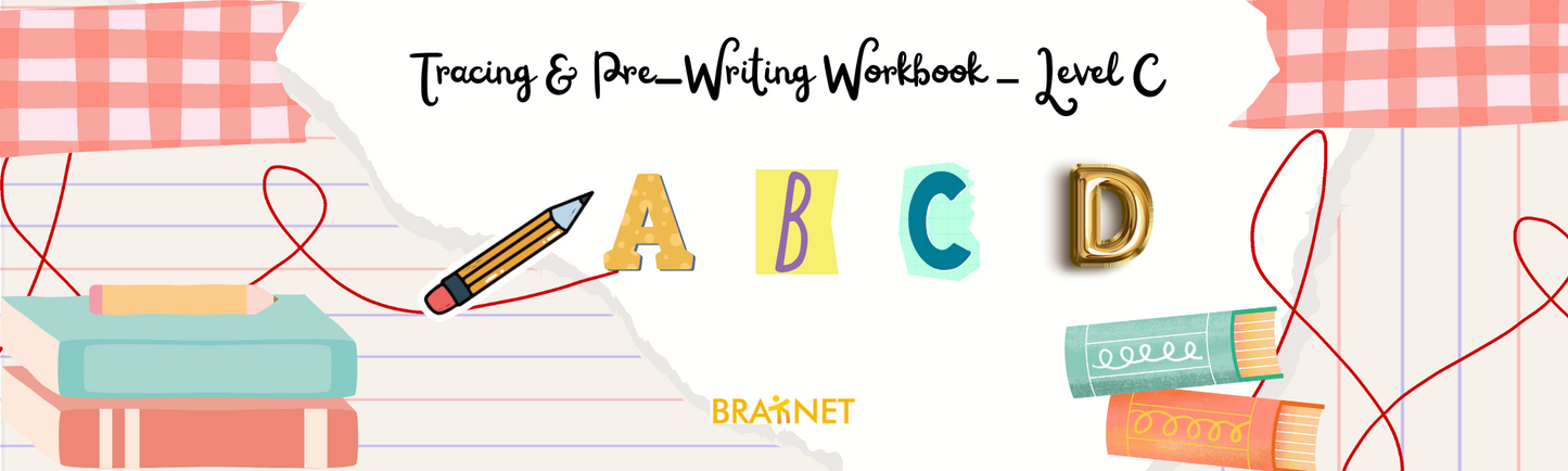 Workbook Tracing & Pre-writing Level C English.